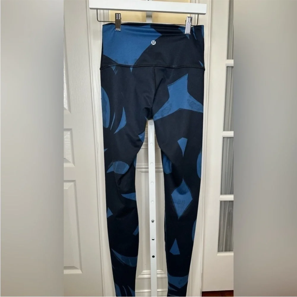 Lululemon Wunder Under Pant *Full-On Luon Back Spin‎ Stroke Poseidon Black